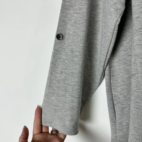 Ali Miles Hooded Sweatshirt Women’s XL Gray casual athleisure preppy stretch - Picture 5 of 9